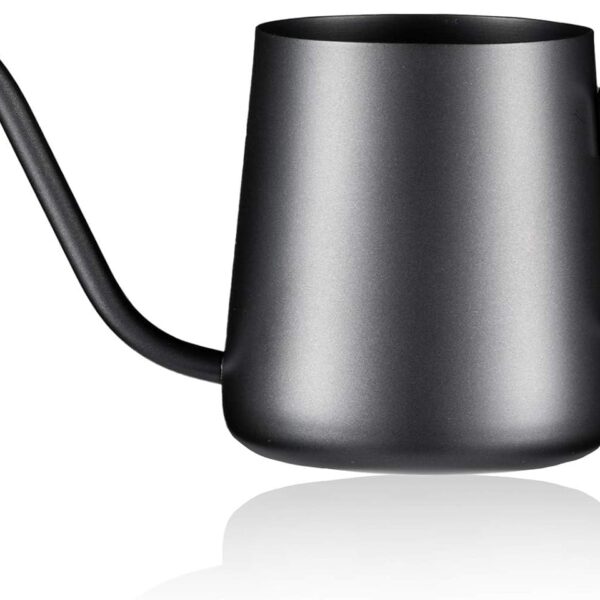 Pour Over Kettle Gooseneck Spout Coffee Tea Pot 12OZ Hanging Ear Hand Blunt Long Narrow Drip Cup for Coffee Maker Carafe, Camping Coffee Pot for Travel Coffee Maker Outdoor